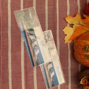 Poolside Laminated Bookmarks 🔖 📖